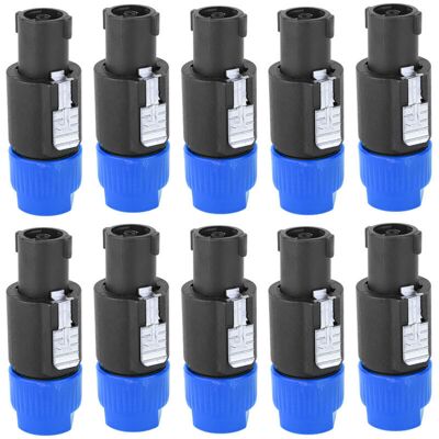 OEM 10 Pièces Connecteur De Haut-parleur Audio C-nl4fc Connecteur De Câble De Prise Étanche Connecteur Audio Vidéo 4 Broches (bleu) - Publicité OEM 10 Pièces Connecteur De Haut-parleur Audio C-nl4fc Connecteur De Câble De Prise Étanche Connecteur Audio Vidéo 4 Broches (bleu) - Publicité