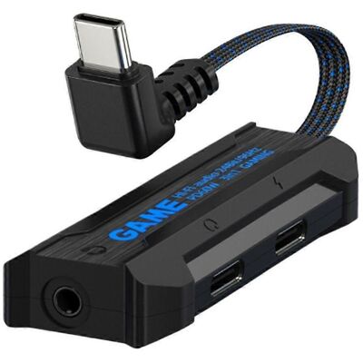 FLAMMKRAFT Adaptateur Usb-c Vers Prise Casque 3,5 Mm 3 En 1, Adaptateur De Conversion Usb-c Vers Casque - Publicité FLAMMKRAFT Adaptateur Usb-c Vers Prise Casque 3,5 Mm 3 En 1, Adaptateur De Conversion Usb-c Vers Casque - Publicité