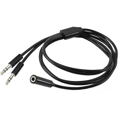 FLAMMKRAFT Câble Répartiteur 3,5 Mm Femelle Vers 2 Mâles Pour Casque Et Haut-parleurs - Publicité FLAMMKRAFT Câble Répartiteur 3,5 Mm Femelle Vers 2 Mâles Pour Casque Et Haut-parleurs - Publicité