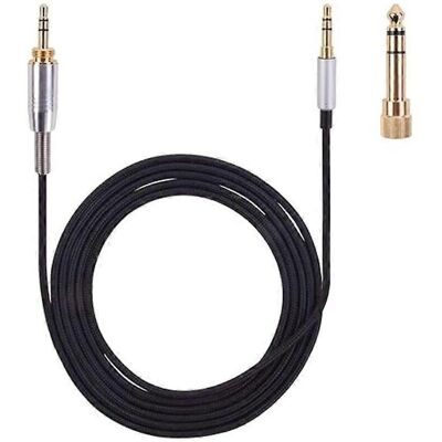 FLAMMKRAFT Câble Audio De Remplacement 3,5 Mm Vers 3,5 Mm Pour Casques 1000xm5 Et 1000xm4 - Publicité FLAMMKRAFT Câble Audio De Remplacement 3,5 Mm Vers 3,5 Mm Pour Casques 1000xm5 Et 1000xm4 - Publicité