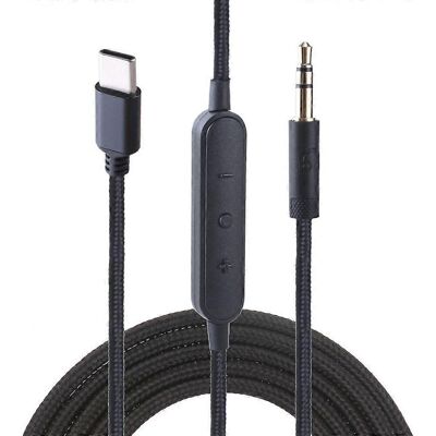 FLAMMKRAFT Câble Usb-c Vers Jack 3,5 Mm Pratique Pour Casques Audio 1000xm5/1000xm4/9500/9600 - Publicité FLAMMKRAFT Câble Usb-c Vers Jack 3,5 Mm Pratique Pour Casques Audio 1000xm5/1000xm4/9500/9600 - Publicité