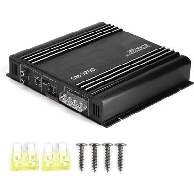 OEM Jeffergarden Amplificateur De Puissance Audio 3800w 2 Canaux 12v En Alliage D'Aluminium Noir Auto Voiture Hifi Ampli Stéréo-dou - Publicité OEM Jeffergarden Amplificateur De Puissance Audio 3800w 2 Canaux 12v En Alliage D'Aluminium Noir Auto Voiture Hifi Ampli Stéréo-dou - Publicité