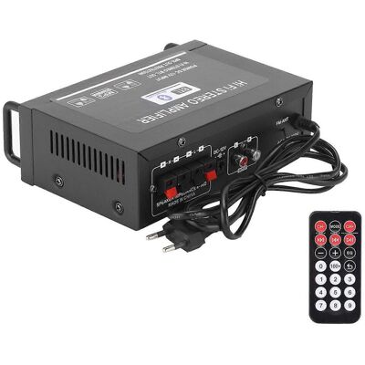 FLAMMKRAFT Amplificateur De Puissance 2 Canaux Mini Bluetooth Usb/fm Numérique Intelligent Avec Télécommande. Publicité FLAMMKRAFT Amplificateur De Puissance 2 Canaux Mini Bluetooth Usb/fm Numérique Intelligent Avec Télécommande. Publicité