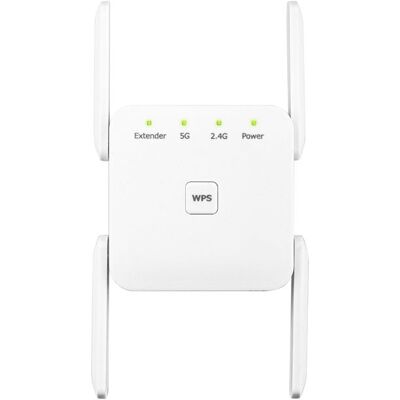 OEM 1 Unité Amplificateur Wifi Double Bande, 1200 Mbps, Répéteur Signal 2,4 Ghz / 5 Ghz, Couverture Maison Complète - Publicité OEM 1 Unité Amplificateur Wifi Double Bande, 1200 Mbps, Répéteur Signal 2,4 Ghz / 5 Ghz, Couverture Maison Complète - Publicité