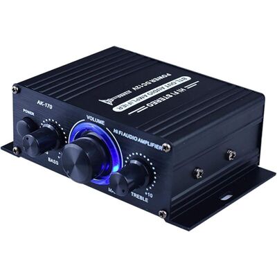 OEM Mini Amplificateur De Puissance Audio Hifi 12 V Cc - Récepteur Audio Stéréo Portable À -double Canal - Noir-dou - Publicité OEM Mini Amplificateur De Puissance Audio Hifi 12 V Cc - Récepteur Audio Stéréo Portable À -double Canal - Noir-dou - Publicité