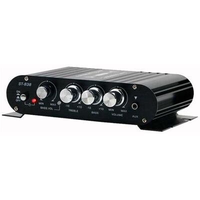 OEM Convient Pour L'Amplificateur Home Cinéma Haute Fidélité 2.1 Canaux St-838, L'Amplificateur De Puissance, L'Amplificateur Audio De Voiture Et L'Amplificateur De Lecteur Multimédia. Publicité OEM Convient Pour L'Amplificateur Home Cinéma Haute Fidélité 2.1 Canaux St-838, L'Amplificateur De Puissance, L'Amplificateur Audio De Voiture Et L'Amplificateur De Lecteur Multimédia. Publicité