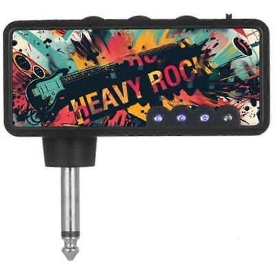 FLAMMKRAFT Amplificateur De Casque Miniature Pour Guitare, Rechargeable Par Usb, Offrant Un Son Exceptionnel. Publicité FLAMMKRAFT Amplificateur De Casque Miniature Pour Guitare, Rechargeable Par Usb, Offrant Un Son Exceptionnel. Publicité