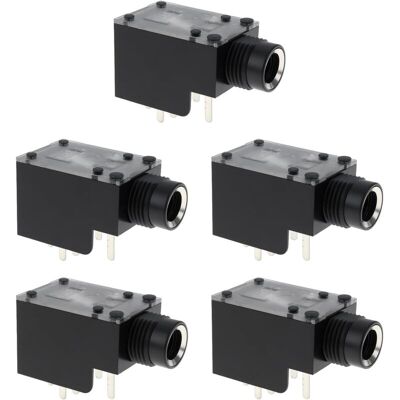 OEM 5pcs Prises Jack Stéréo 6,3 Mm 7 Broches Pour Amplificateur Audio Double Canal Pour Casque Microphone Haut-parleurs - Publicité OEM 5pcs Prises Jack Stéréo 6,3 Mm 7 Broches Pour Amplificateur Audio Double Canal Pour Casque Microphone Haut-parleurs - Publicité