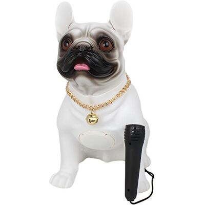 OEM Enceinte Bluetooth Bulldog Avec Microphone - Puissance De 5 W - Design Décoratif - Blanche - Publicité OEM Enceinte Bluetooth Bulldog Avec Microphone - Puissance De 5 W - Design Décoratif - Blanche - Publicité
