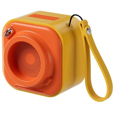 OEM Convient Aux Enceintes Bluetooth Rétro En Forme D'Appareil Photo, Aux Mini Caissons De Basses Portables Sans Fil D'Extérieur, Jaune - Publicité OEM Convient Aux Enceintes Bluetooth Rétro En Forme D'Appareil Photo, Aux Mini Caissons De Basses Portables Sans Fil D'Extérieur, Jaune - Publicité