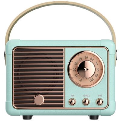 OEM Enceinte Bluetooth Rétro, Radio Fm À L'Ancienne, Bluetooth 5.0 Sans Fil, Carte Tf, Bleue. Publicité OEM Enceinte Bluetooth Rétro, Radio Fm À L'Ancienne, Bluetooth 5.0 Sans Fil, Carte Tf, Bleue. Publicité