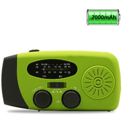 OEM Radio Météo Solaire D'Urgence, Kit Anti-sismique, Manivelle, Auto-alimentée, Am/fm/wb, Radio De Survie À Manivelle, Lampe Torche Led, Batterie Externe 2000 Mah Pour Iphone Et Smartphones - Publicité OEM Radio Météo Solaire D'Urgence, Kit Anti-sismique, Manivelle, Auto-alimentée, Am/fm/wb, Radio De Survie À Manivelle, Lampe Torche Led, Batterie Externe 2000 Mah Pour Iphone Et Smartphones - Publicité