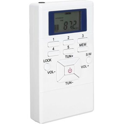Zanussi Qqt102 Radio Professionnelle Mini Portable Fm Stéréo Avec Écran Lcd Et Écouteurs Blancs - Publicité Zanussi Qqt102 Radio Professionnelle Mini Portable Fm Stéréo Avec Écran Lcd Et Écouteurs Blancs - Publicité