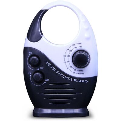 Zanussi Radio De Douche Étanche, Mini Radio Portable Am/fm Avec Volume Réglable Et Poignée De Transport, Idéale Pour La Douche, Le Lit Ou Le Garage, Noire. Publicité Zanussi Radio De Douche Étanche, Mini Radio Portable Am/fm Avec Volume Réglable Et Poignée De Transport, Idéale Pour La Douche, Le Lit Ou Le Garage, Noire. Publicité