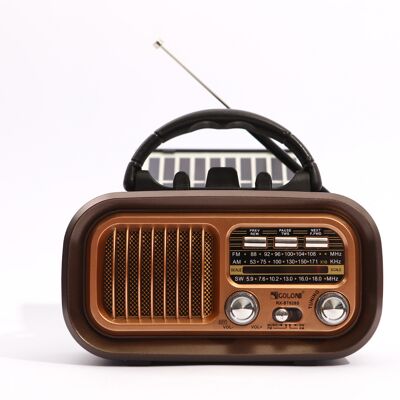 OEM Radios Portables Am/fm, Radios Rétro Vintage À Transistors Ondes Courtes Avec Haut-parleurs Puissants, Alimentation Usb Ou Pile D, Bluetooth/tf (cuivre) - Publicité OEM Radios Portables Am/fm, Radios Rétro Vintage À Transistors Ondes Courtes Avec Haut-parleurs Puissants, Alimentation Usb Ou Pile D, Bluetooth/tf (cuivre) - Publicité