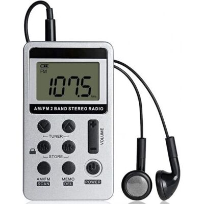 SCORPIO Mini Radio Stéréo Portable, Rechargeable, Récepteur Numérique Dsp Am Fm 2 Bandes Avec Écouteurs (blanc) - Publicité SCORPIO Mini Radio Stéréo Portable, Rechargeable, Récepteur Numérique Dsp Am Fm 2 Bandes Avec Écouteurs (blanc) - Publicité