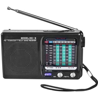 OEM Radio Portable Am / Fm / Sw Pour Utilisation Intérieure, Extérieure Et D'Urgence Avec Haut-parleur Prise Casque, Noir - Publicité OEM Radio Portable Am / Fm / Sw Pour Utilisation Intérieure, Extérieure Et D'Urgence Avec Haut-parleur Prise Casque, Noir - Publicité