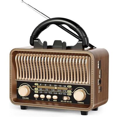 OEM Radio Rétro Lx - Marron Foncé - Publicité OEM Radio Rétro Lx - Marron Foncé - Publicité