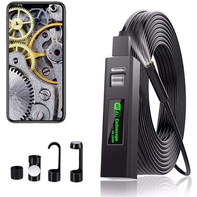 Vision Tigrezy Camera Endoscopique Endoscope Wifi Caméra D'Inspection Usb, 1200p Hd Caméra Endoscope Ip68 Etanche Avec 8 Led Pour Iphone, Android, Ipad, Mac, Pc, Laptop (câble Souple De 2m) - Publicité Vision Tigrezy Camera Endoscopique Endoscope Wifi Caméra D'Inspection Usb, 1200p Hd Caméra Endoscope Ip68 Etanche Avec 8 Led Pour Iphone, Android, Ipad, Mac, Pc, Laptop (câble Souple De 2m) - Publicité