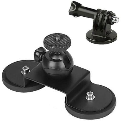 ZEVE Support De Fixation Pour Caméra D'Action Hero 8/6 - Support Magnétique Double - Rotation À 360° - Publicité ZEVE Support De Fixation Pour Caméra D'Action Hero 8/6 - Support Magnétique Double - Rotation À 360° - Publicité