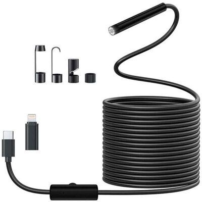 MIZUBATH Caméra D'Inspection 1920 Hd Étanche Ip67 – Câble 5m Avec 8 Led Réglables – Compatible Android Et Ios – Inspection Plomberie Et Mécanique - Publicité MIZUBATH Caméra D'Inspection 1920 Hd Étanche Ip67 – Câble 5m Avec 8 Led Réglables – Compatible Android Et Ios – Inspection Plomberie Et Mécanique - Publicité
