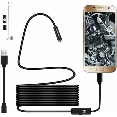 TRYWISE Caméra D'Inspection Endoscope Usb 720p Caméra Endoscopique Sonde Étanche Ip67 De 5,5mm Caméras D'Inspection Câble Semi-rigide De 1,5m Avec 6 Led, Type-c Compatible Avec Téléphones Otg Android, - Publicité TRYWISE Caméra D'Inspection Endoscope Usb 720p Caméra Endoscopique Sonde Étanche Ip67 De 5,5mm Caméras D'Inspection Câble Semi-rigide De 1,5m Avec 6 Led, Type-c Compatible Avec Téléphones Otg Android, - Publicité