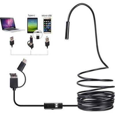 AIRSTRA Caméra D'Inspection Usb Type-c 3 En 1 Pour Caméras Hd Industrielles Endoscope, Tube Étanche Pour Tuyau D'Évacuation, Luminosité Réglable Endoscope Industriel Caméra Hd Noire (taille : 5 M) - Publicité AIRSTRA Caméra D'Inspection Usb Type-c 3 En 1 Pour Caméras Hd Industrielles Endoscope, Tube Étanche Pour Tuyau D'Évacuation, Luminosité Réglable Endoscope Industriel Caméra Hd Noire (taille : 5 M) - Publicité