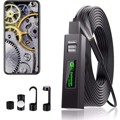 AAMIRA Endoscope Wifi Caméra D'Inspection Usb. 2 Mégapixels 1200p Hd Caméra Endoscope Ip68 Etanche Caméra Endoscopique Avec 8 Led Pour Iphone. Android. Ipad. Mac. Pc. Laptop (10m) - Publicité AAMIRA Endoscope Wifi Caméra D'Inspection Usb. 2 Mégapixels 1200p Hd Caméra Endoscope Ip68 Etanche Caméra Endoscopique Avec 8 Led Pour Iphone. Android. Ipad. Mac. Pc. Laptop (10m) - Publicité