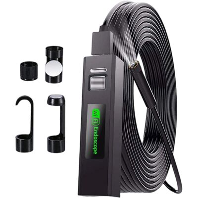 OEM 1 Caméra Endoscope Wifi 1200p, Câble Semi-rigide 5m, Étanche Ip68, 8 Led, Pour Inspection Tuyau Voiture - Publicité OEM 1 Caméra Endoscope Wifi 1200p, Câble Semi-rigide 5m, Étanche Ip68, 8 Led, Pour Inspection Tuyau Voiture - Publicité