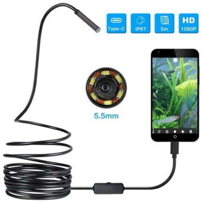 BARKBUSTERS Endoscope Sans Fil 1080p Hd Wifi Endoscope Caméra D'Inspection (5.5mm 2m ) - Publicité BARKBUSTERS Endoscope Sans Fil 1080p Hd Wifi Endoscope Caméra D'Inspection (5.5mm 2m ) - Publicité