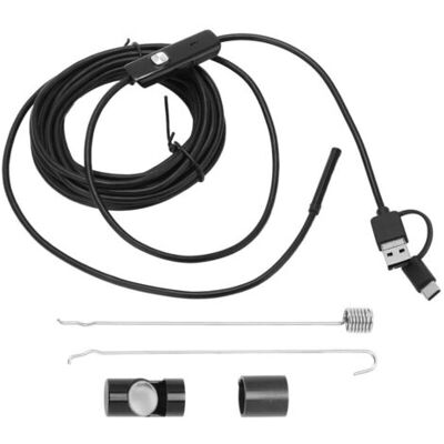OEM Endoscope Flexible 5.5mm Pour Android, Inspection Tuyauterie Voiture, Caméra 3 En 1 Avec Câble 3.5m An100-5.5 - Publicité OEM Endoscope Flexible 5.5mm Pour Android, Inspection Tuyauterie Voiture, Caméra 3 En 1 Avec Câble 3.5m An100-5.5 - Publicité