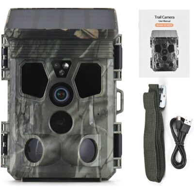 OEM Jeffergarden Caméra De Chasse Solaire 4k 50mp 65ft ,120°/ip66 , 0,3s Déclenchement,chasse Trail Caméra Caméra Faune Caméra-dou - Publicité OEM Jeffergarden Caméra De Chasse Solaire 4k 50mp 65ft ,120°/ip66 , 0,3s Déclenchement,chasse Trail Caméra Caméra Faune Caméra-dou - Publicité