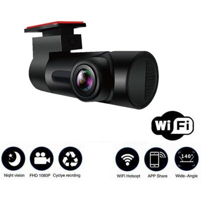 OEM Dashcam Voiture Wifi Full Hd 1080p, Caméra Embarquée Voiture Sans Écran Grand Angle 140°,dash Cam Avec Enregistrement En Boucle-dou - Publicité OEM Dashcam Voiture Wifi Full Hd 1080p, Caméra Embarquée Voiture Sans Écran Grand Angle 140°,dash Cam Avec Enregistrement En Boucle-dou - Publicité