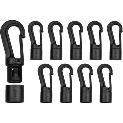 OEM 10 Pièces De Mousquetons En Plastique Noir, Crochets Pour Corde, Mousquetons En Plastique Avec Clips À Déclenchement Pivotant, Pour Corde En Caoutchouc (7 Mm) - Publicité OEM 10 Pièces De Mousquetons En Plastique Noir, Crochets Pour Corde, Mousquetons En Plastique Avec Clips À Déclenchement Pivotant, Pour Corde En Caoutchouc (7 Mm) - Publicité