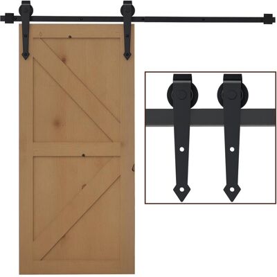 OEM Kit De Porte Coulissante, Design Rustique, Acier Au Carbone, Supporte Jusqu'à 100 Kg Par Panneau - Publicité OEM Kit De Porte Coulissante, Design Rustique, Acier Au Carbone, Supporte Jusqu'à 100 Kg Par Panneau - Publicité