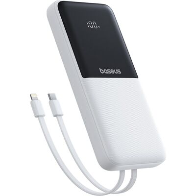 OEM Batterie Externe Lipow 10 000 Mah 22,5 W Avec Câbles Usb-c Et Lightning Pour Iphone Intégrés - Blanche - Publicité OEM Batterie Externe Lipow 10 000 Mah 22,5 W Avec Câbles Usb-c Et Lightning Pour Iphone Intégrés - Blanche - Publicité