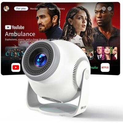 OEM Mini Vidéoprojecteur 1080p/4k/8k Avec Android 14 – 450 Ansi Lumens – Wifi 6 Et Bluetooth 5.4 – Rotation 270° Pour Projection Flexible - Publicité OEM Mini Vidéoprojecteur 1080p/4k/8k Avec Android 14 – 450 Ansi Lumens – Wifi 6 Et Bluetooth 5.4 – Rotation 270° Pour Projection Flexible - Publicité