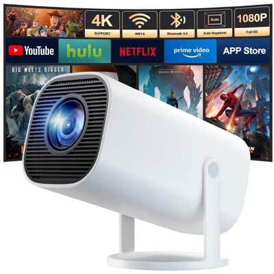 OEM Mini Vidéoprojecteur 4k Full Hd 1080p, Projecteur Video Avec Wifi 6 Et Bluetooth 5.4, Retroprojecteur Avec Correction Trapézoïdale Automatique, Rotation À 180°, Compatible Laptop/hdmi/tv Stick - Publicité OEM Mini Vidéoprojecteur 4k Full Hd 1080p, Projecteur Video Avec Wifi 6 Et Bluetooth 5.4, Retroprojecteur Avec Correction Trapézoïdale Automatique, Rotation À 180°, Compatible Laptop/hdmi/tv Stick - Publicité