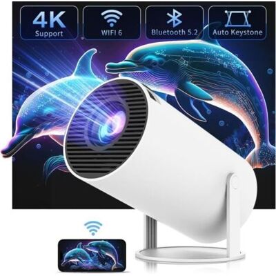 OEM Android 13 Projecteur Vidéo Portable 4k (hy300) - Wifi 2.4/5g - Bluetooth - Publicité OEM Android 13 Projecteur Vidéo Portable 4k (hy300) - Wifi 2.4/5g - Bluetooth - Publicité