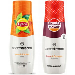 OEM 2x Sodastream Lipton Ice Tea Pêche + Shwip Shwap Cola Sirop D'Orange - Publicité OEM 2x Sodastream Lipton Ice Tea Pêche + Shwip Shwap Cola Sirop D'Orange - Publicité