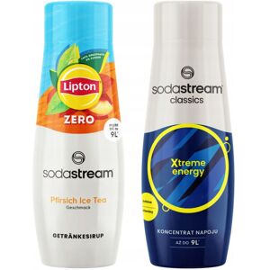 OEM 2x Sodastream Lipton Ice Tea Pêche Sirop Sans Sucre + Boisson Énergisante - Publicité OEM 2x Sodastream Lipton Ice Tea Pêche Sirop Sans Sucre + Boisson Énergisante - Publicité