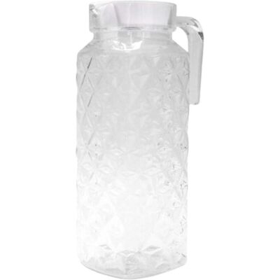 YUDO Carafe À Eau En Acrylique, Bouilloire À Limonade, Récipient À Jus 1,1 L Pour Les Fêtes Et Le Thé Glacé - Publicité YUDO Carafe À Eau En Acrylique, Bouilloire À Limonade, Récipient À Jus 1,1 L Pour Les Fêtes Et Le Thé Glacé - Publicité