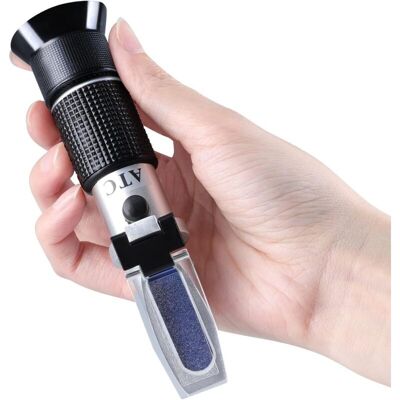 OEM Refractometre Pour Vins De Raisin, Brassage Maison, Kit De Réfractomètre Brix 0-40% Et Degré D'Alcool 0-25% Vol, Mesure De La Teneur En Sucre Dans Le Jus De Raisin Original - Publicité OEM Refractometre Pour Vins De Raisin, Brassage Maison, Kit De Réfractomètre Brix 0-40% Et Degré D'Alcool 0-25% Vol, Mesure De La Teneur En Sucre Dans Le Jus De Raisin Original - Publicité