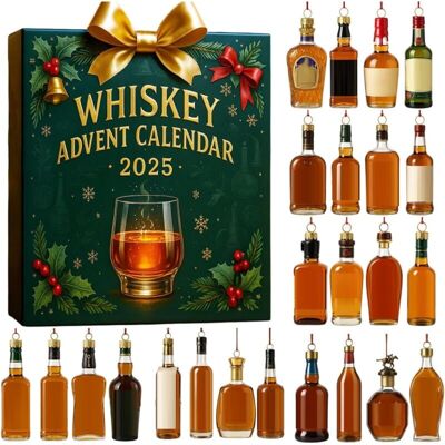 OEM Calendrier De L'Avent 2025, Calendrier De L'Avent 2025 Pour Les Amateurs De Bière Et De Whisky, 24 Jours De Noël, Boîte De Rangement - Verte-crezuo - Publicité OEM Calendrier De L'Avent 2025, Calendrier De L'Avent 2025 Pour Les Amateurs De Bière Et De Whisky, 24 Jours De Noël, Boîte De Rangement - Verte-crezuo - Publicité