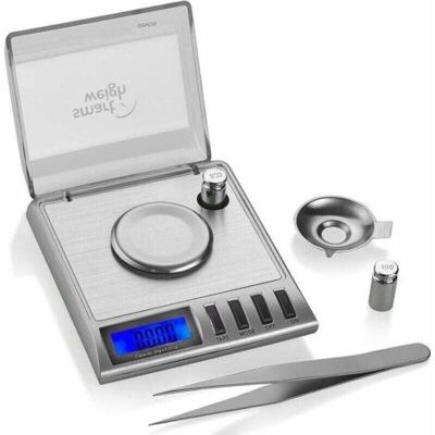 SCORPIO Báscula Inteligente Digital De Alta Precisión Gem20 20 X 0,001 G Ideal Para Pesar Piedras Preciosas, Joyas Y Otros Artículos Valiosos. Publicité SCORPIO Báscula Inteligente Digital De Alta Precisión Gem20 20 X 0,001 G Ideal Para Pesar Piedras Preciosas, Joyas Y Otros Artículos Valiosos. Publicité