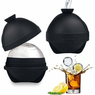 Scotch Moule À Glaçon Boule Sphérique Xl Pour Whisky Gin Vodka Rhum Bourbon Et Cocktails - Publicité Scotch Moule À Glaçon Boule Sphérique Xl Pour Whisky Gin Vodka Rhum Bourbon Et Cocktails - Publicité