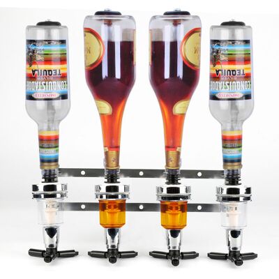 OEM Vurahome - 4-bouteille D'Alcool Distributeur, Murale D'Alcool Distributeur De Boissons Vin Porte Cocktail Distributeur Porte-vin - Publicité OEM Vurahome - 4-bouteille D'Alcool Distributeur, Murale D'Alcool Distributeur De Boissons Vin Porte Cocktail Distributeur Porte-vin - Publicité