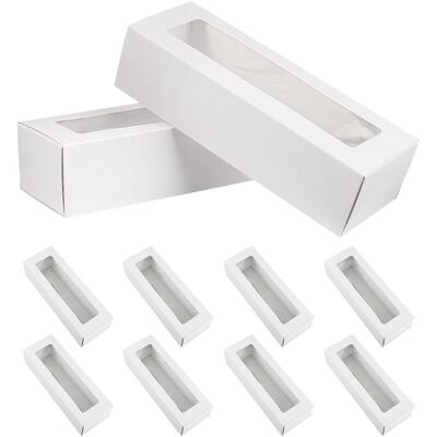 LISATR Yardwe Lot De 10 Boîtes À Macarons Blanches Avec Fenêtre En Pvc, Boîtes De Rangement De Qualité Supérieure Pour Pâtisserie, Bonbons Et Biscuits, Idéales Pour Les Fêtes À La Maison Et Les Cadeaux.-whit - Publicité LISATR Yardwe Lot De 10 Boîtes À Macarons Blanches Avec Fenêtre En Pvc, Boîtes De Rangement De Qualité Supérieure Pour Pâtisserie, Bonbons Et Biscuits, Idéales Pour Les Fêtes À La Maison Et Les Cadeaux.-whit - Publicité