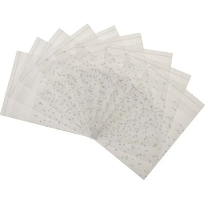 FORTUNEVILLE 100 Sachets Autocollants Transparents Blancs À Pois, À Personnaliser Soi-même, Pour Offrir Des Friandises, Des Biscuits, Des Bonbons Et Des Desserts. Publicité FORTUNEVILLE 100 Sachets Autocollants Transparents Blancs À Pois, À Personnaliser Soi-même, Pour Offrir Des Friandises, Des Biscuits, Des Bonbons Et Des Desserts. Publicité