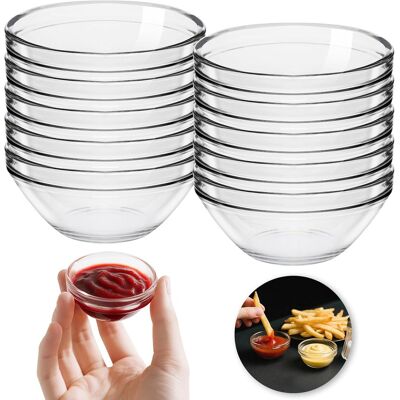 OEM Lot De 10 Petits Bols En Verre, Ø 6 Cm, 50 Ml, Pour Sauces, Bonbons, Sushis, Sauces, Amuse-gueules, Huile Et Sauce Soja. Publicité OEM Lot De 10 Petits Bols En Verre, Ø 6 Cm, 50 Ml, Pour Sauces, Bonbons, Sushis, Sauces, Amuse-gueules, Huile Et Sauce Soja. Publicité